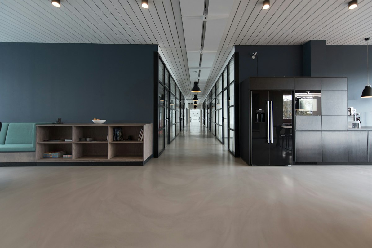 Modern office interior prepared for a business meeting